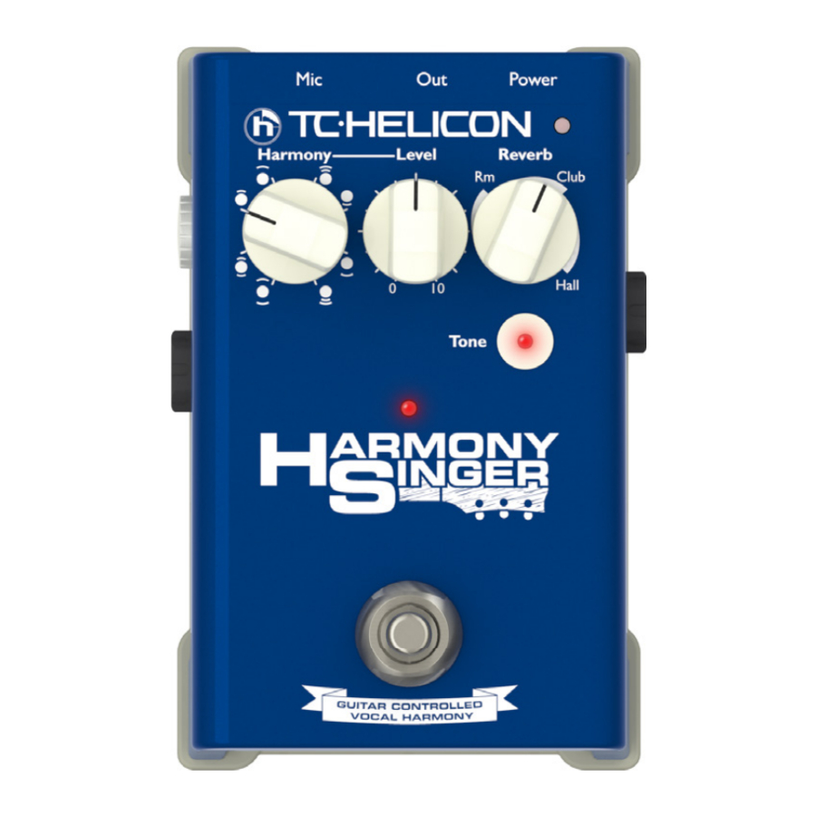 TC-Helicon Harmony Singer Manuals