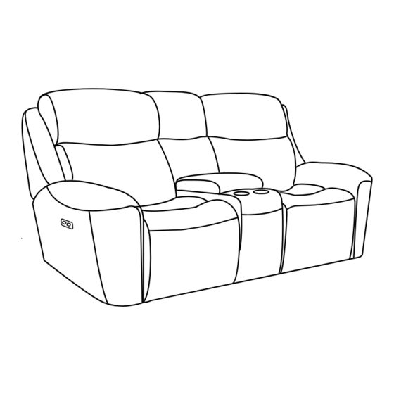 FLEXSTEEL Power Reclining Loveseat with Console & Power Headrest and Lumbar Manual