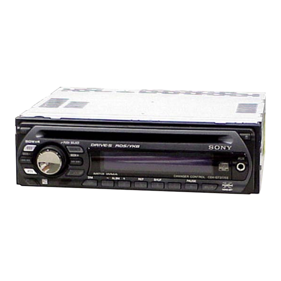 Sony CDX-GT317EE Service Manual