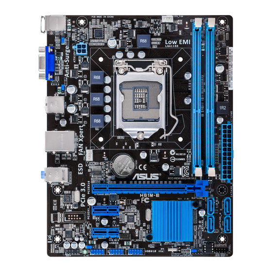 Asus H61M-E Quick Start Manual