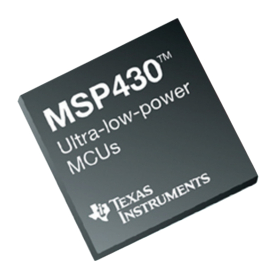 Texas Instruments MSP430 User Manual