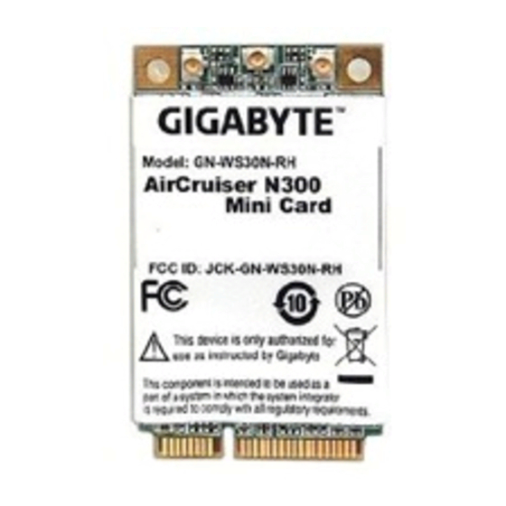 Gigabyte GN-WS30N-RH User Manual