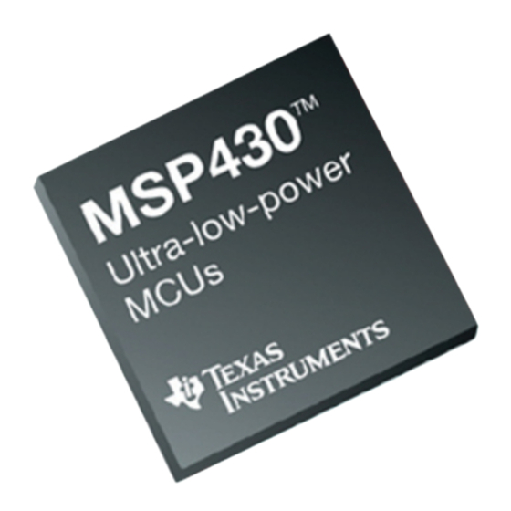 Texas Instruments MSP430 User Manual