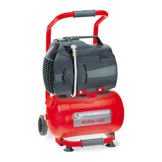Rothenberger RODIA-VAC Series Instructions For Use Manual