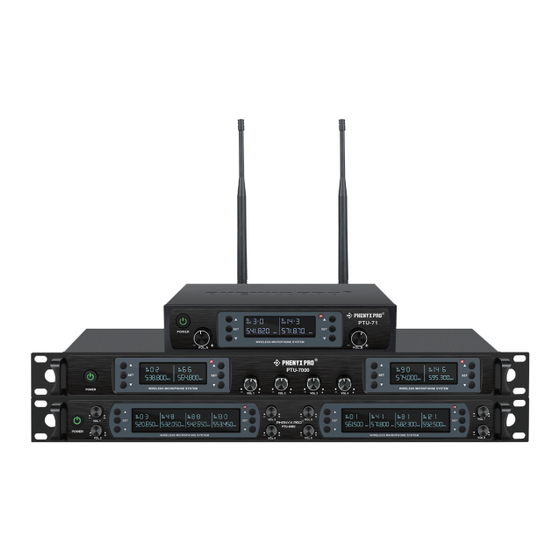 PHENYX PRO PTU-71 Series Owner's Manual