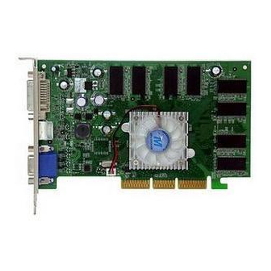 Jaton 3DForceFX5700-256DE Video Card Manuals