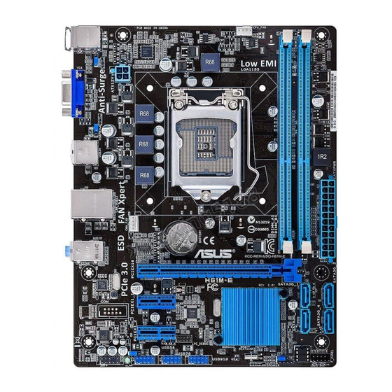 Asus H61M-E Quick Start Manual