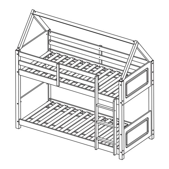 Flair Furnishings Plation Low Play House Shorty Bunk Bed Assembly Instructions Manual