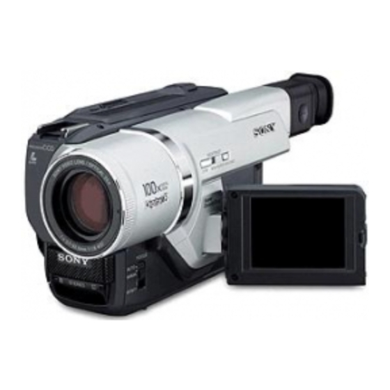 Sony Handycam DCR-TRV120E Manuals