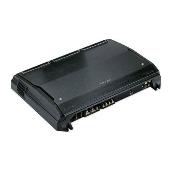 Kenwood eXcelon KAC-X20 Instruction Manual
