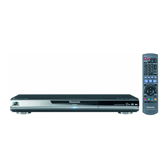 Panasonic DMP-BD60 - Blu-Ray Disc Player Manuals