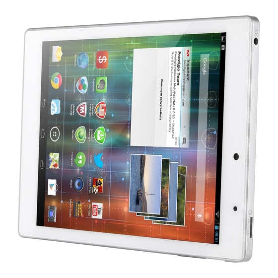Prestigio MultiPad PMP7079D QUAD Quick Start Manual