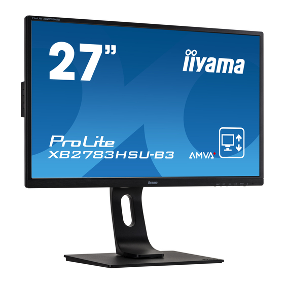 Iiyama ProLite X2783HSU-B3 User Manual