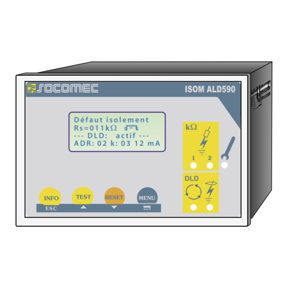 socomec ISOM ALD590 Operating Manual