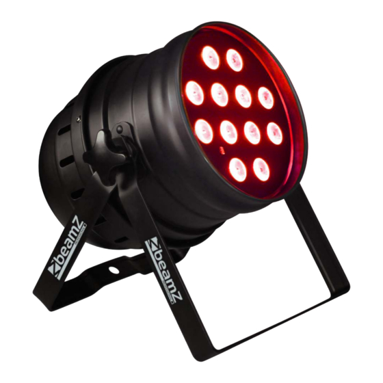 Beamz professional 151.232 LED PAR 64-12x10W Alu Quad IR DMX User Manual