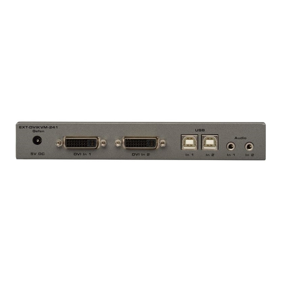 Gefen EXT-DVIKVM-241 User Manual