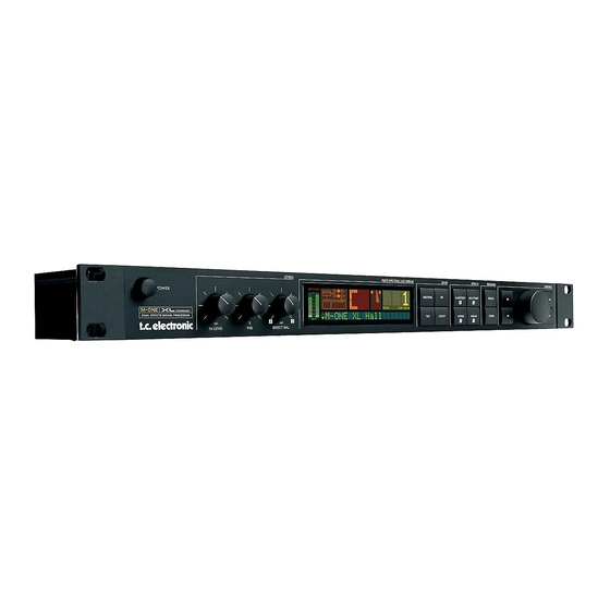TC Electronic M-one Quick Manual