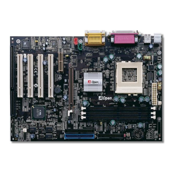 AOpen AX34 Online Manual