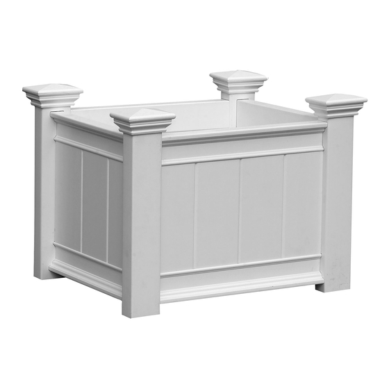 New England Arbors The Barcelona Planter Box Assembly Instructions