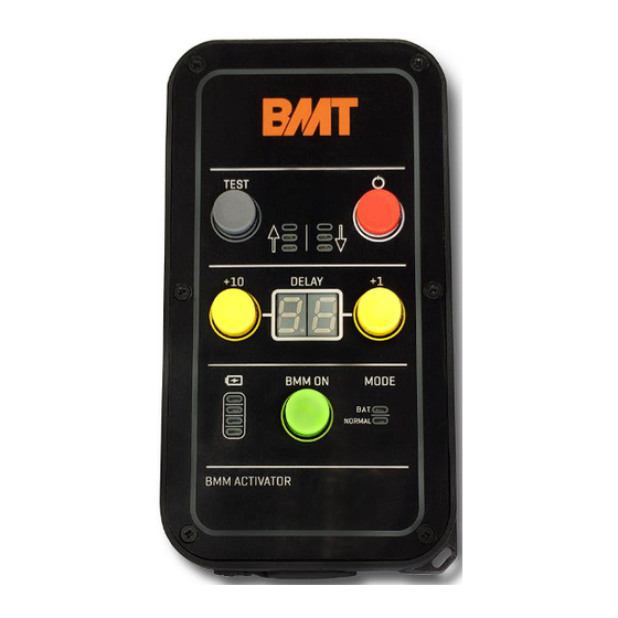 BMT Blast Movement Monitor Activator Manuals