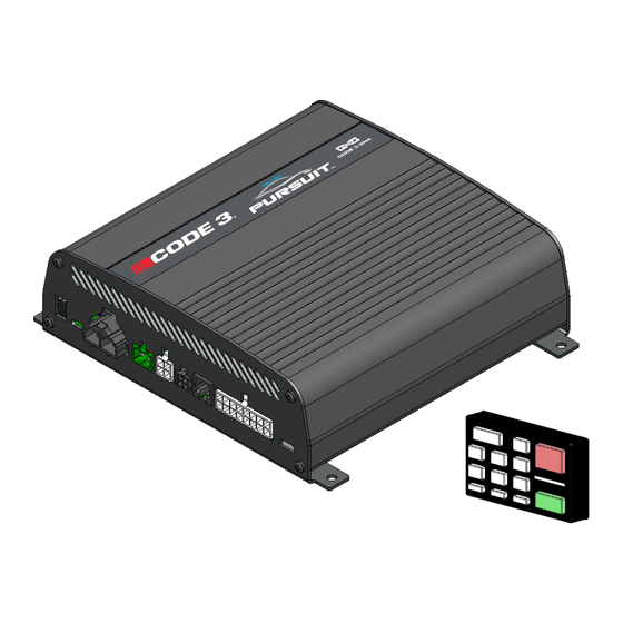 Code 3 Pursuit Siren Installation And Operation Instructions Manual