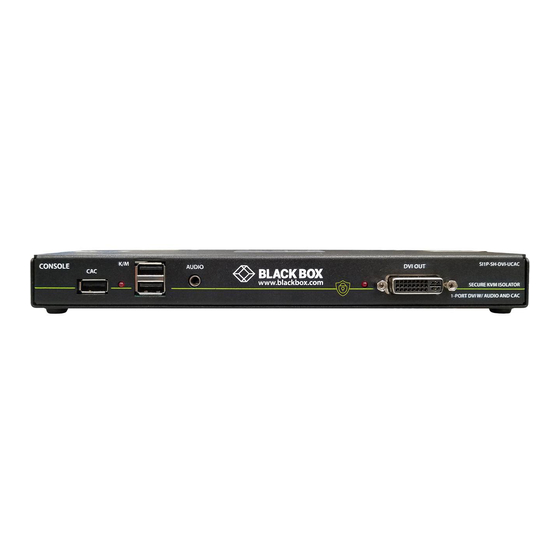 Black Box SI1P-SH-DVI-UCAC User Manual