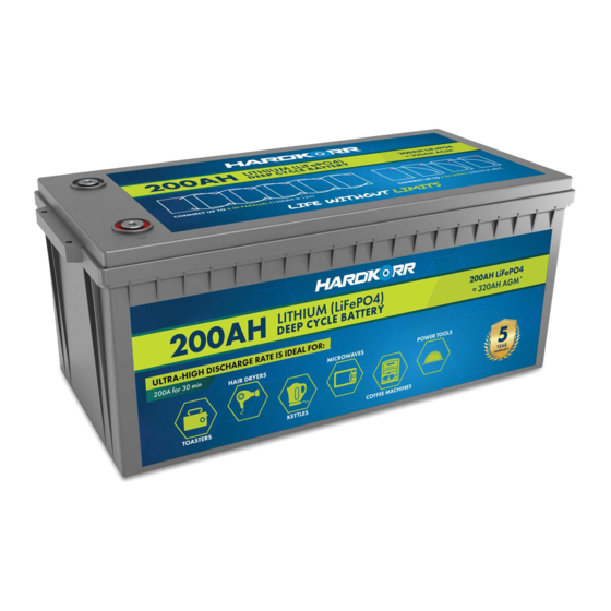 HARDKORR 200AH Instruction Manual