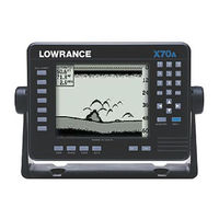 Lowrance X-70A Installation And Operation Instructions Manual