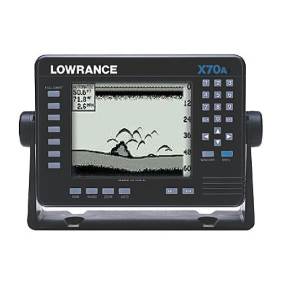 Lowrance X-70A Manuals