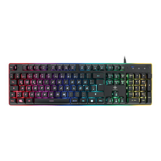 Deltaco Gaming GAM-021-RGB-DE User Manual