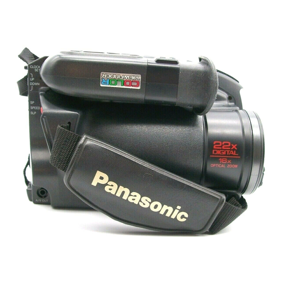 Panasonic Palmcorder IQ PV-D326 Operating Instructions Manual
