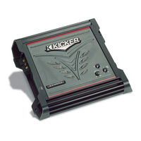 Kicker ZX400.1 Owner's Manual