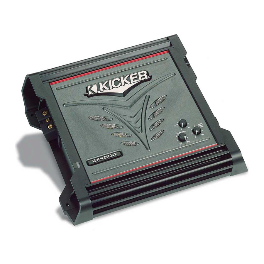 Kicker ZX300.3 Manuals