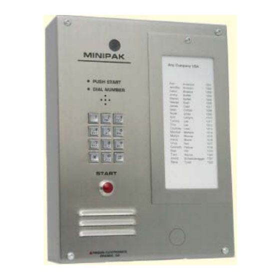 Trigon Electronics Minipak Installation And Operation Instructions Manual