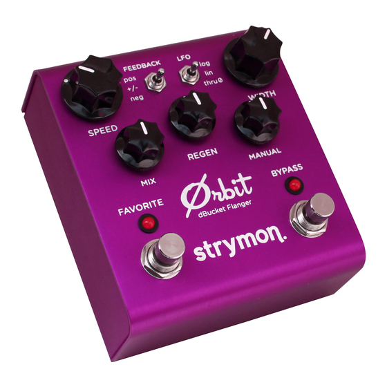 Strymon Orbit User Manual