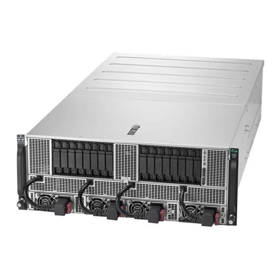 HPE Apollo 6500 Gen10 Manuals