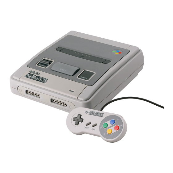 Nintendo Super  Entertainment System Manual