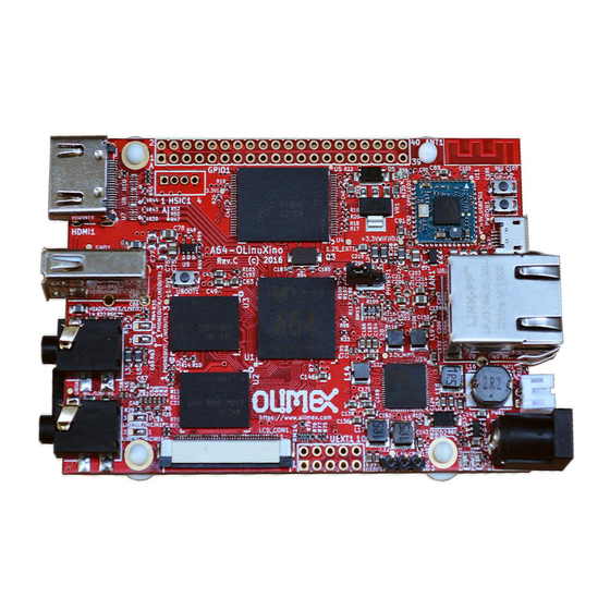 OLIMEX A64-OLinuXino Quick Start Manual