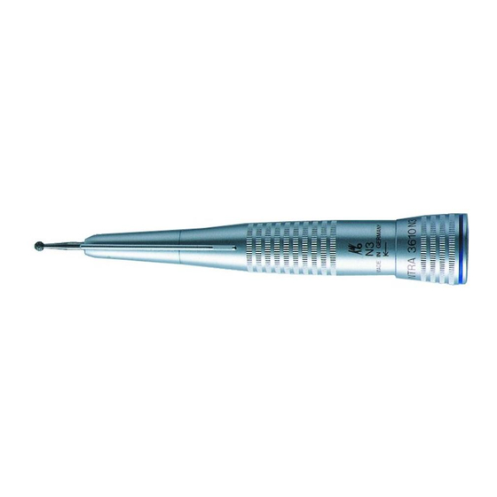 KaVo INTRA 3610 N3 Instructions For Use Manual