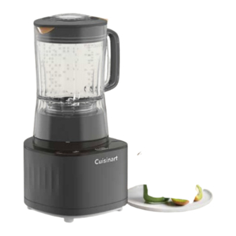 Cuisinart soho BL-9 Series Instruction Booklet And Recipe Booklet