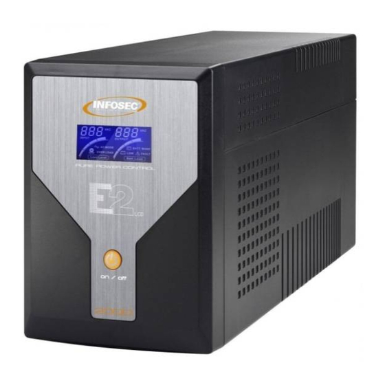 INFOSEC UPS SYSTEM E2 LCD Series User Manual