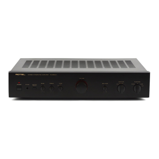 Rotel RA-930AX Technical Manual