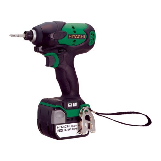 Hitachi WH 14DBL Technical Data And Service Manual