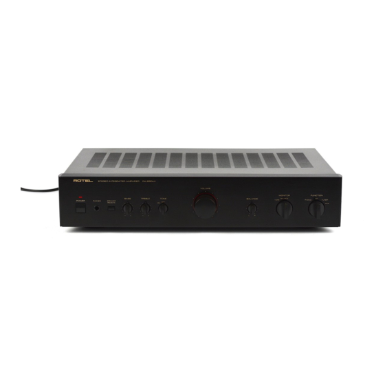 Rotel RA-930AX Technical Manual