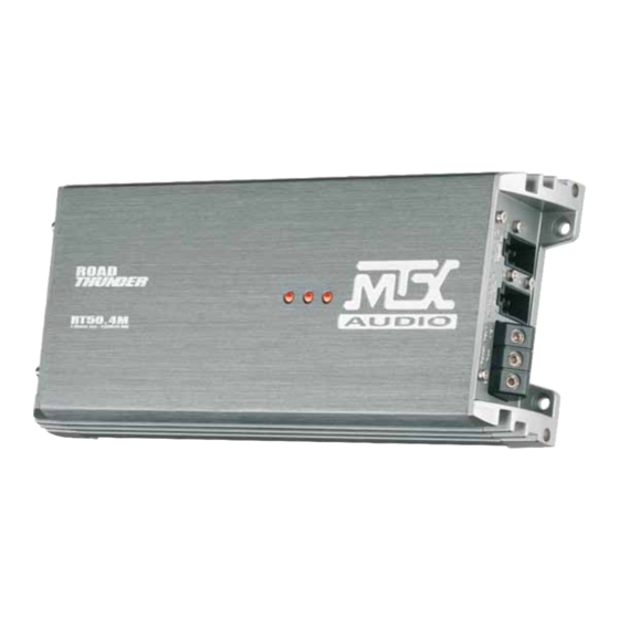 MTX RT50.4M Manuals