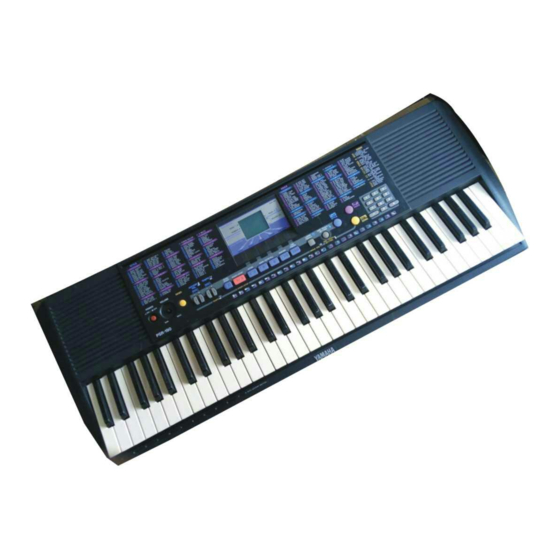 Yamaha PORTATONE PSR-78 Owner's Manual