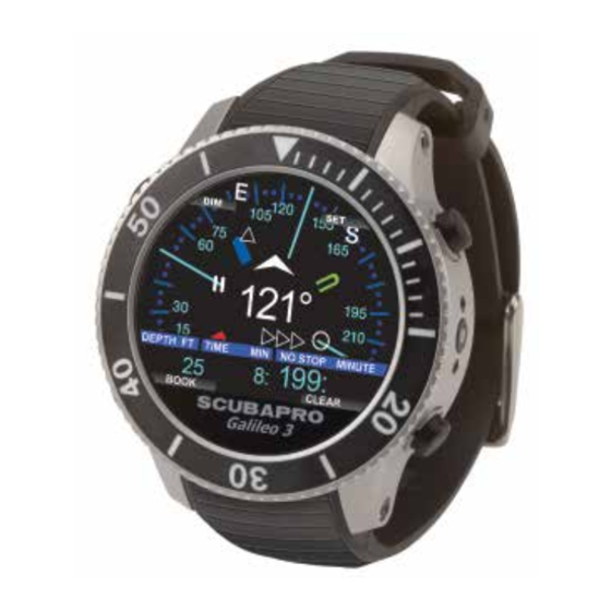 Uwatec GALILEO 3 Quick Use Manual