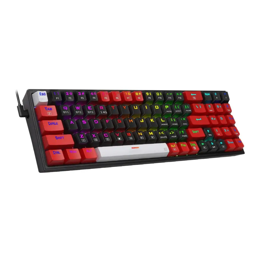 Redragon K628 RGB POLLUX PRO - 3-Mode Wireless Gaming Keyboard Manual ...