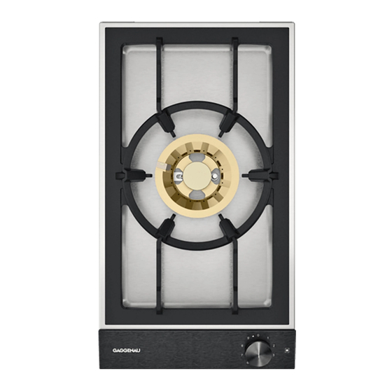 Gaggenau Wok Operating And Assembly Instructions Manual