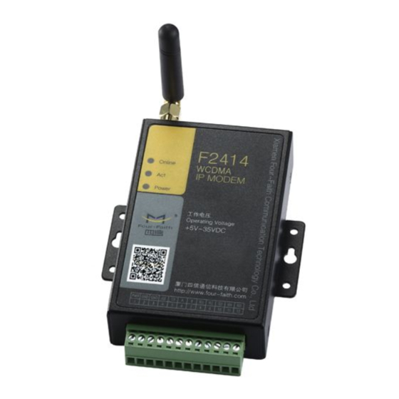 Four-Faith F2 14-D Series User Manual